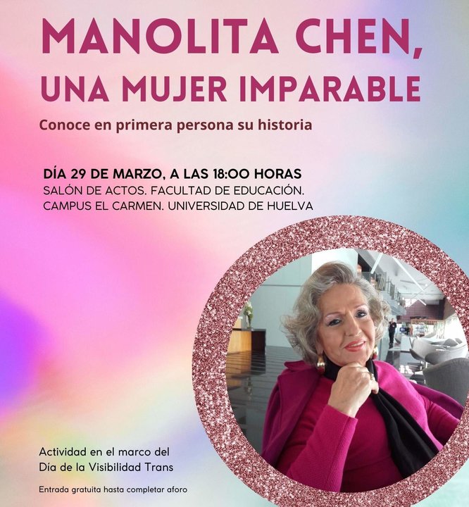 Manolita Chen, una mujer imparable, protagoniza un acto en Huelva