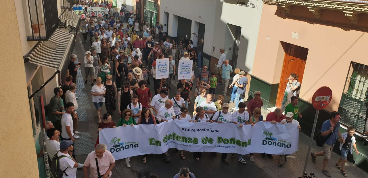 La marcha, por las calles de Sevilla esta mañana