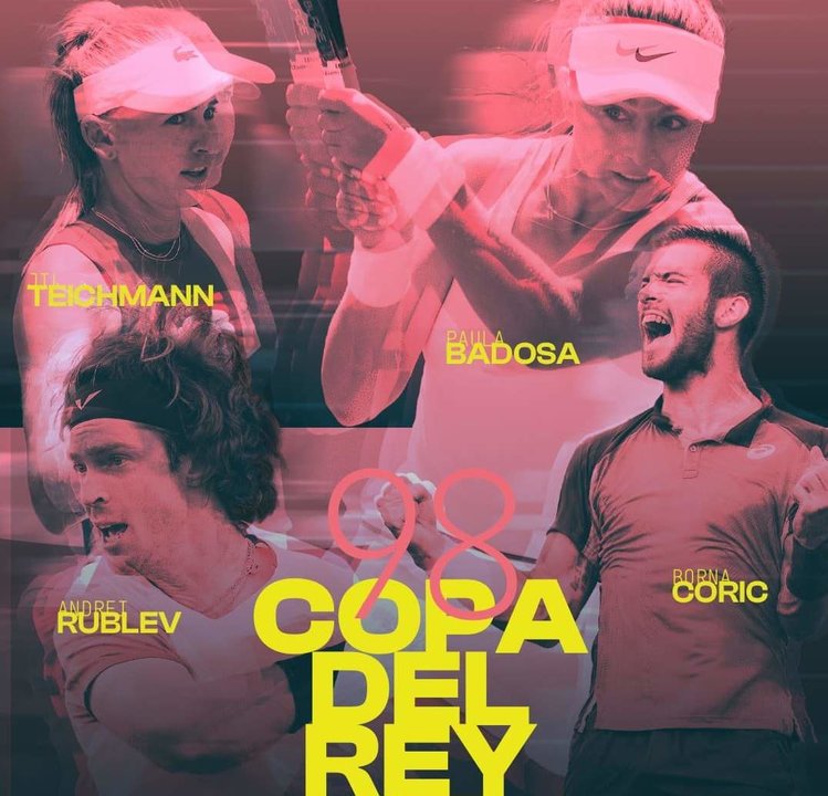 El cartel de la 98º Copa del Rey de Tenis.