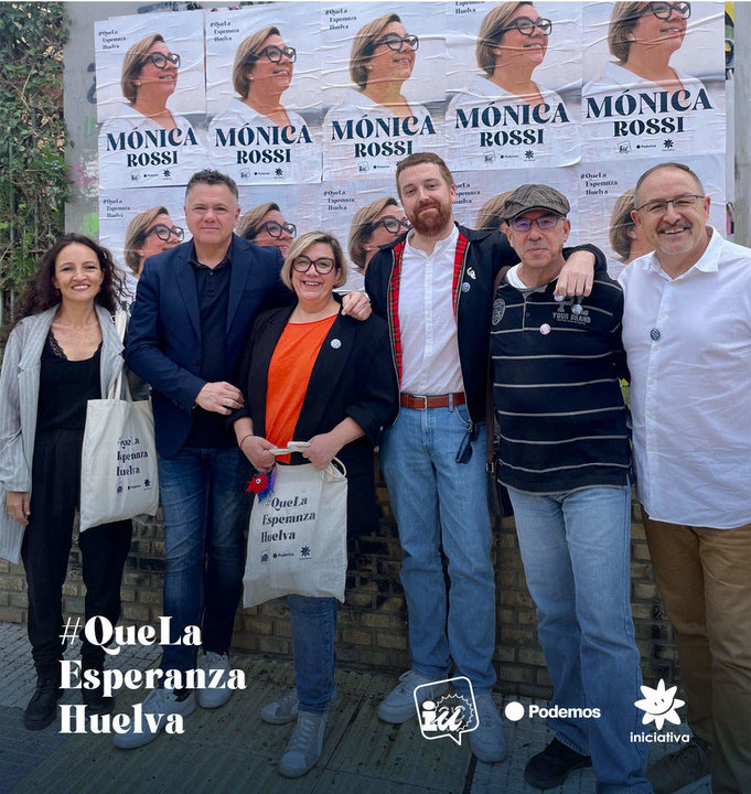 Acto de campaña de Mónica Rossi hoy en Huelva
