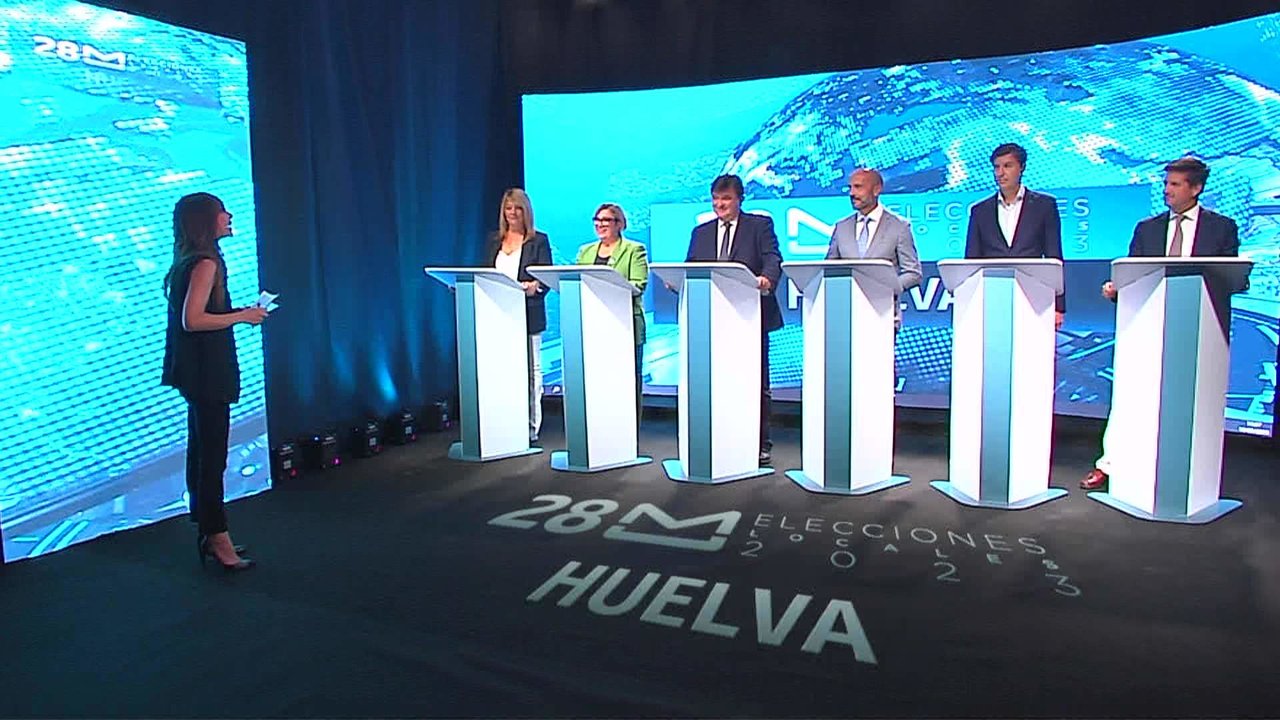 Debate en Huelva Televisión de los candidatos y candidatas a la Alcaldía de Huelva