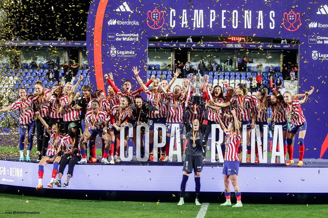 Cinta Rodríguez ha ganado la Copa de la Reina con el Atlético de Madrid.