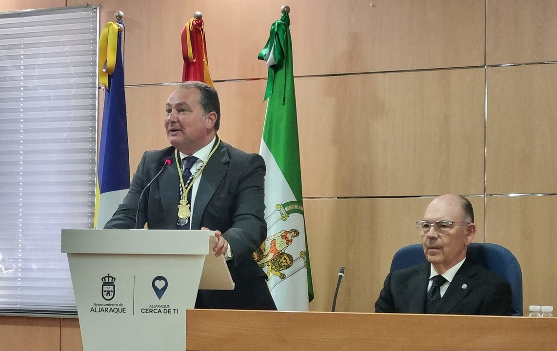 Pleno constitución Ayuntamiento de Aljaraque, con David Toscano de alcalde