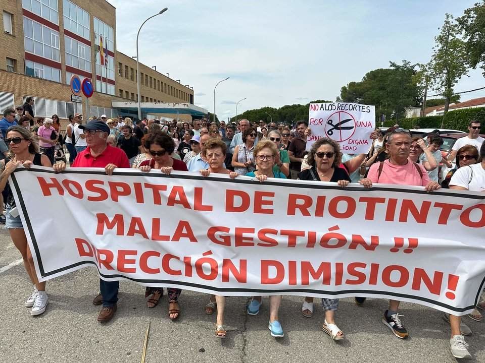 Protesta Hospital Riotinto