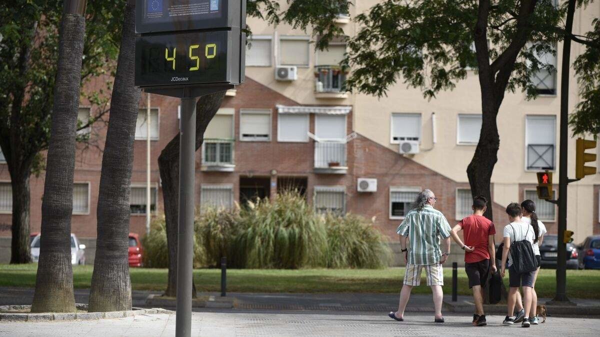 Un termómetro marca 46ºC en Huelva
