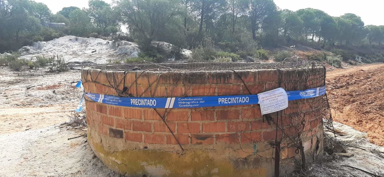 Precintado de pozos en Huelva-entorno Doñana