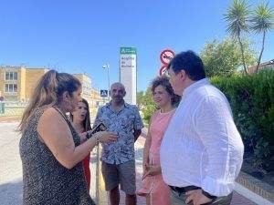 Candidatura del PSOE visitando el Hospital de Riotinto