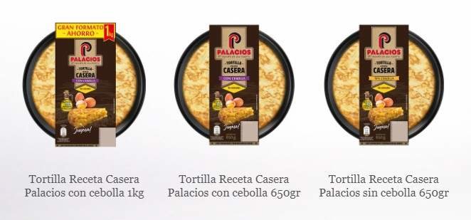 Tortilla marca Palacios