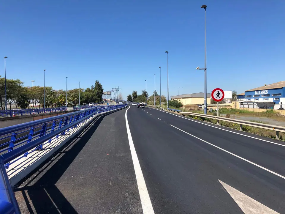 Accesos al Puente del Odiel