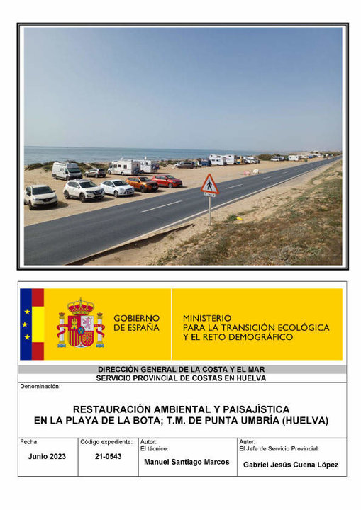 Playa Bota Restauración Proyecto en información pública