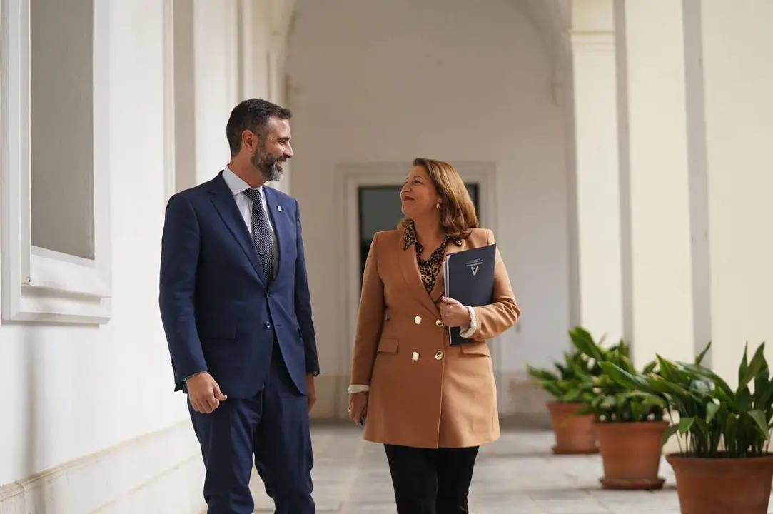 Fernández Pacheco y Carmen Crespo, que han dado a conocer la nueva Estrategia Sequía Plus