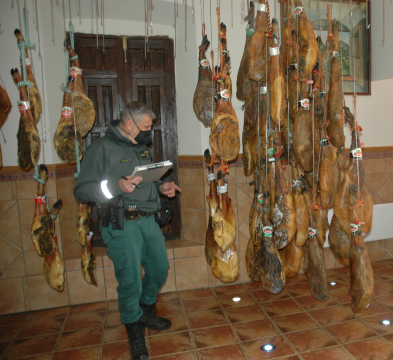 Operativo de la Guardia Civil en labores de inspección