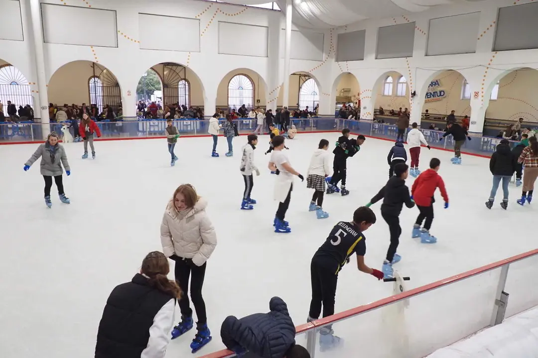 Pista de hielo en Palos