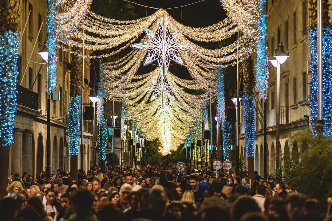 Encendido del alumbrado de este año en la capital