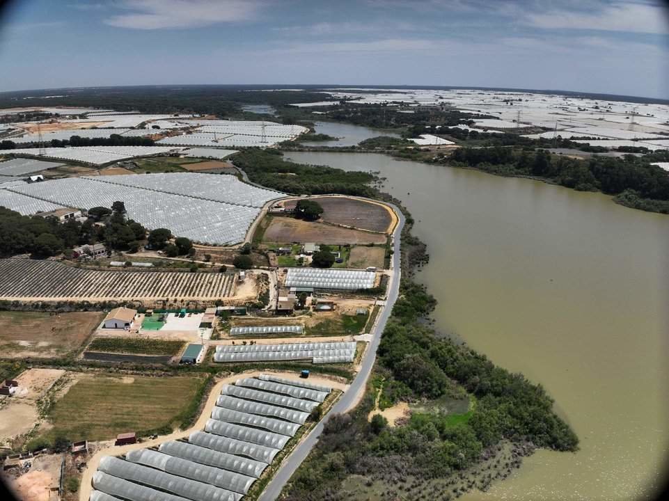 Imagen aérea del Estero Domingo Rubio