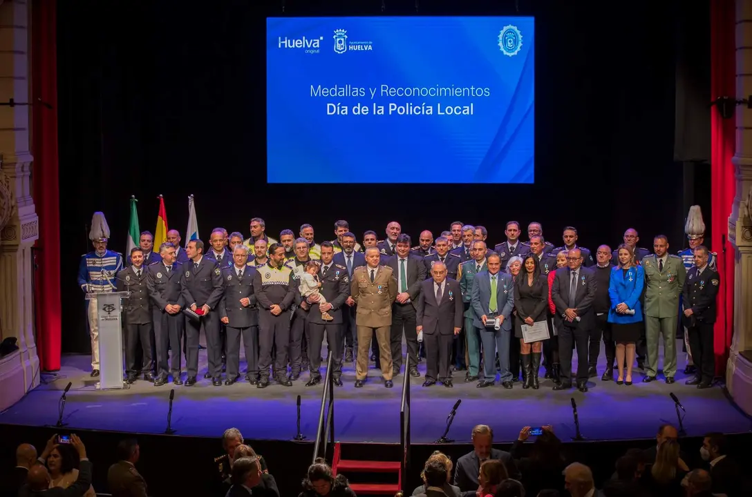 Acto del pasado año en homenaje a la Policía Local