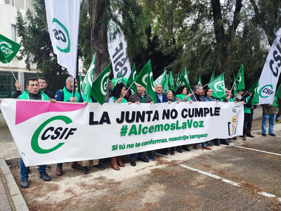 Movilización de CSIF en Huelva