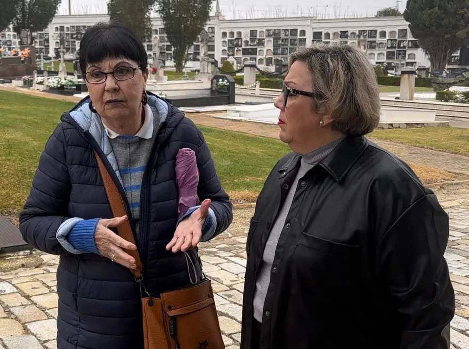 Monica Rossi y Maria Luisa Masera en La Soledad esta mañana