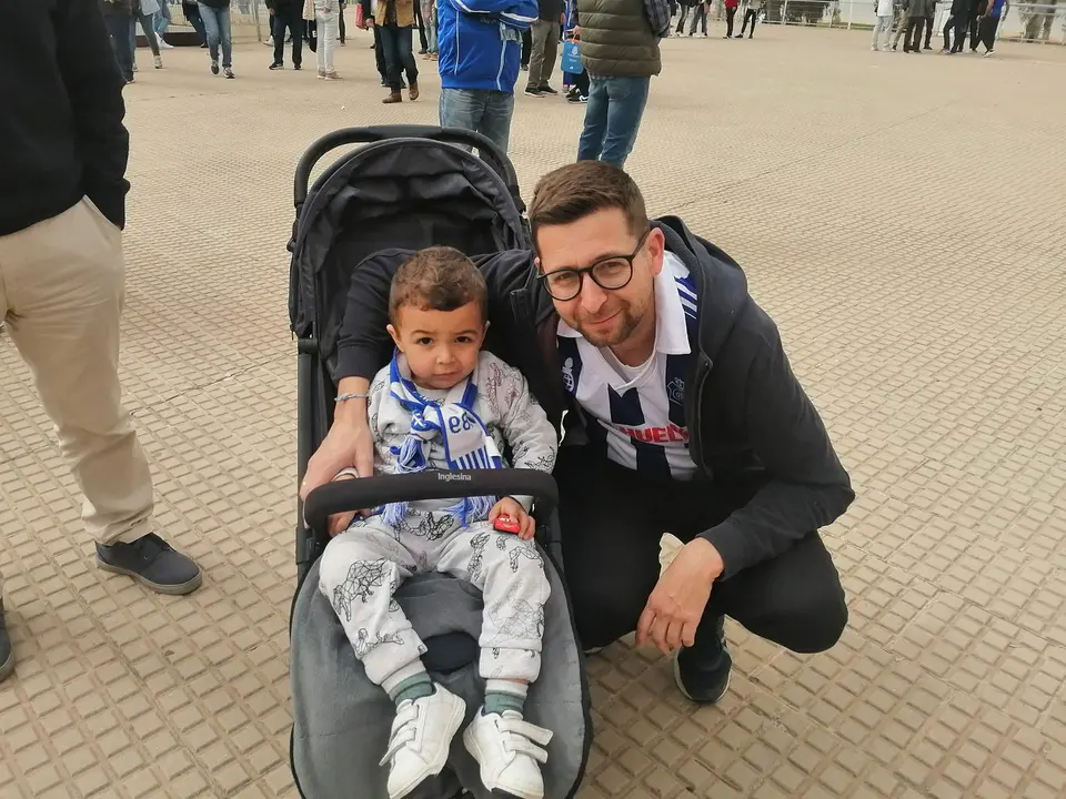 Diego Carrasco con su padre, Antonio Carrasco