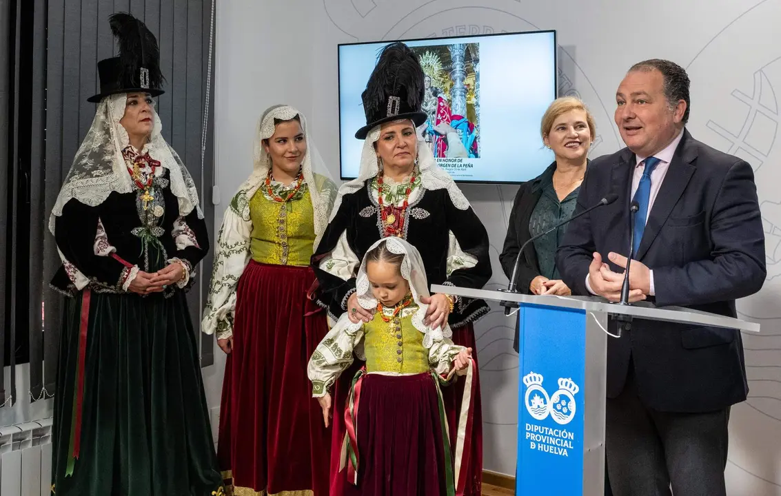 David Toscano, presidente de la Diputación, en la presentación de la romería de la Peña 2024