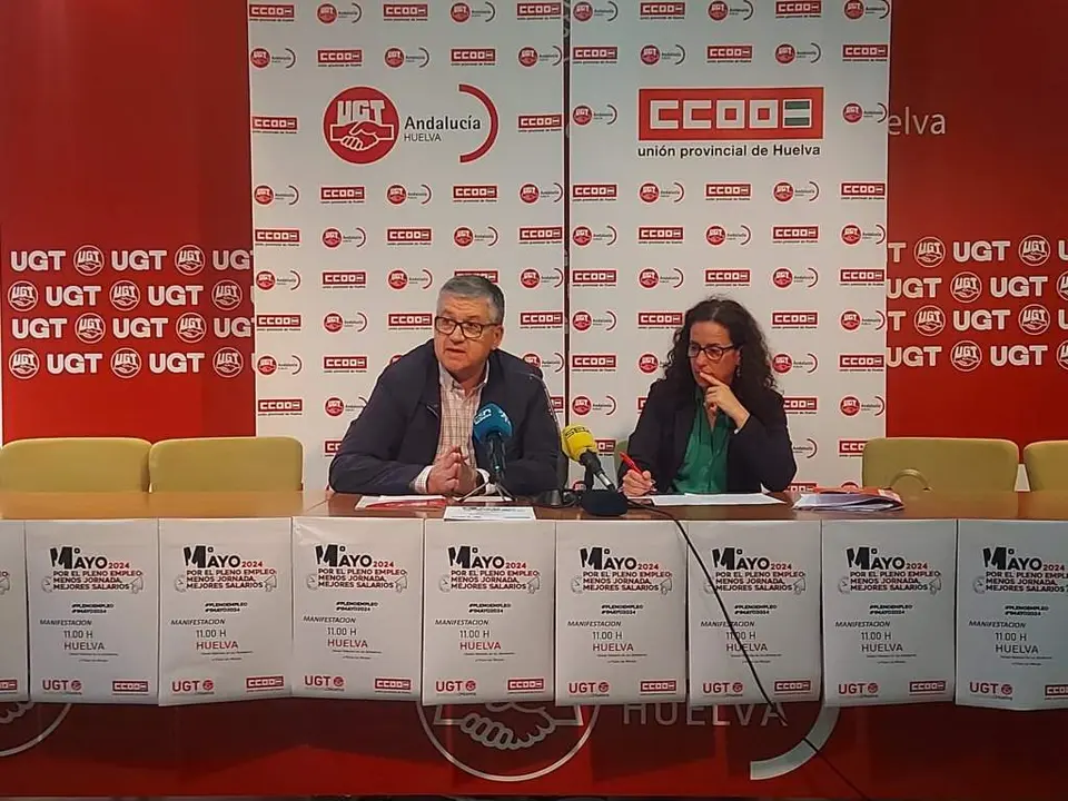 Gutiérrez (UGT) y Perea (CCOO)