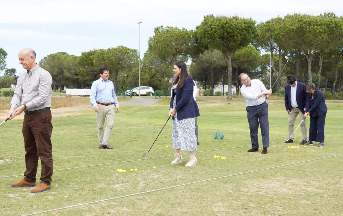 Toscano, en el bautismo de golf