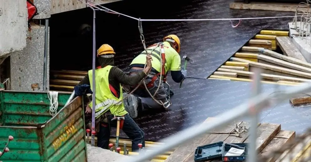 Trabajadores de la construcción, uno de los sectores con mayor siniestralidad