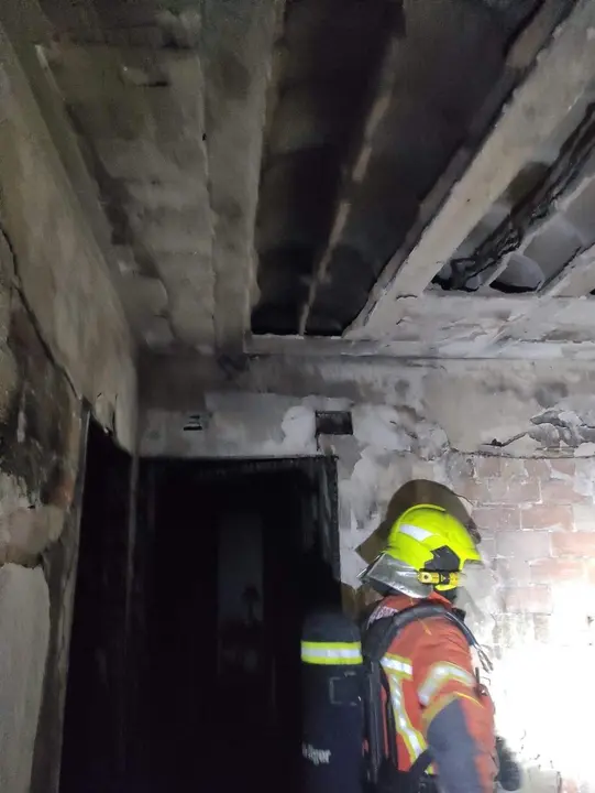 Efectivos de Bomberos en un incendio reciente