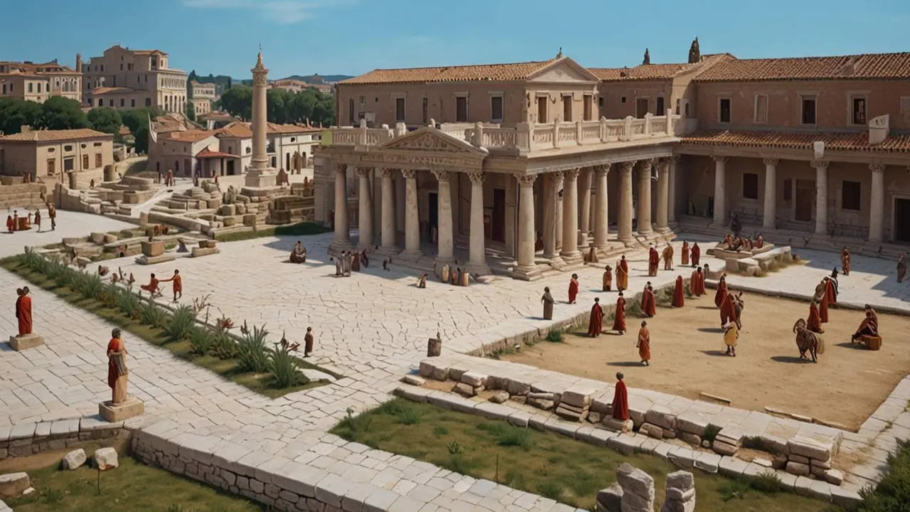 Reconstrucción Plaza Romana en Aroche