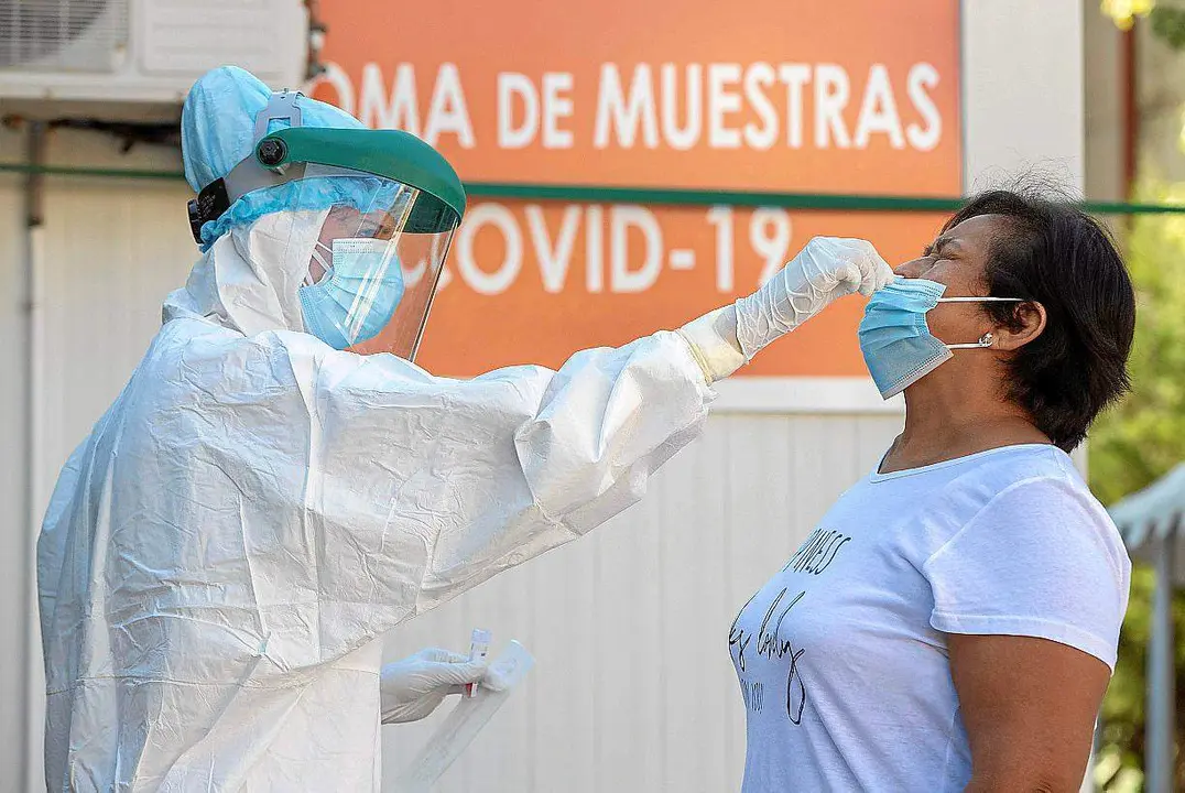Imagen retrospectiva de toma de muestras en Huelva