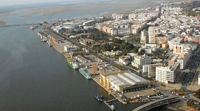 Panorámica aérea de Huelva