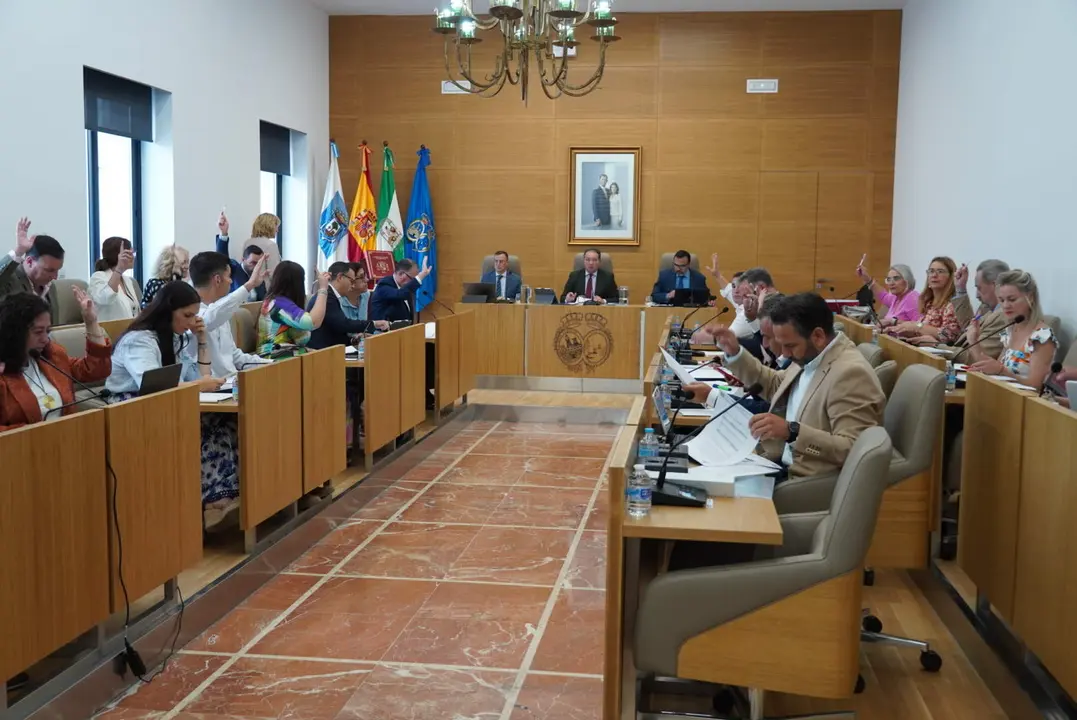 Votación plenaria en el pleno de julio