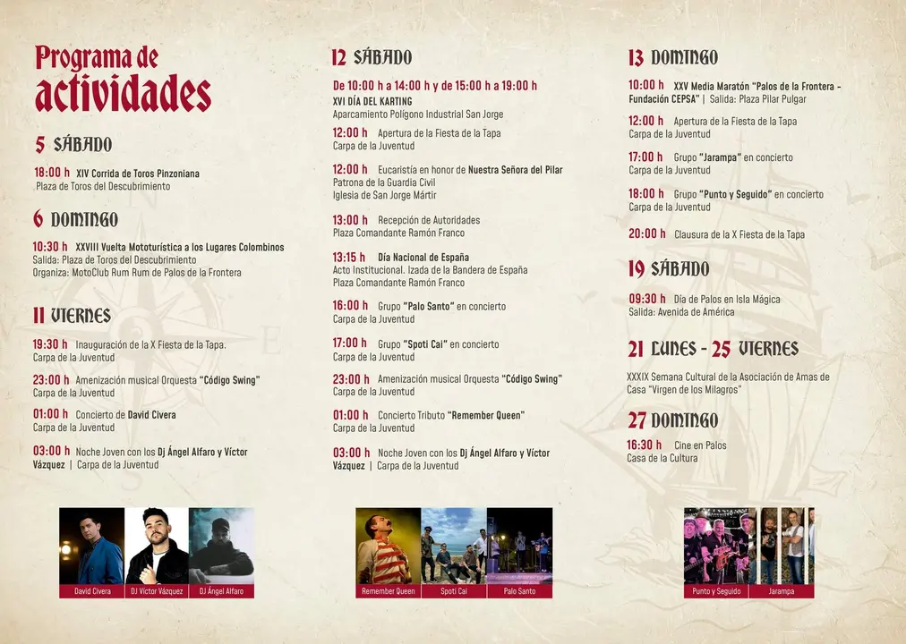 Programa de actos