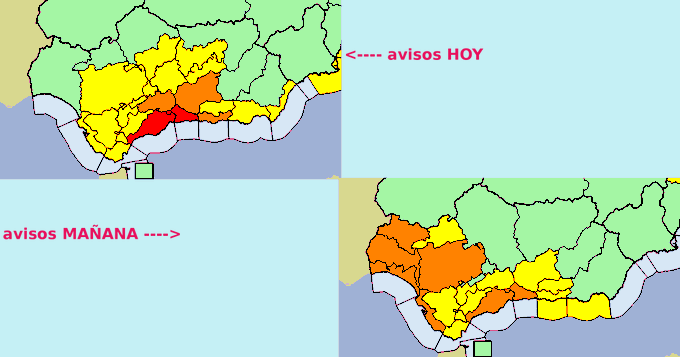 Mapa de avisos