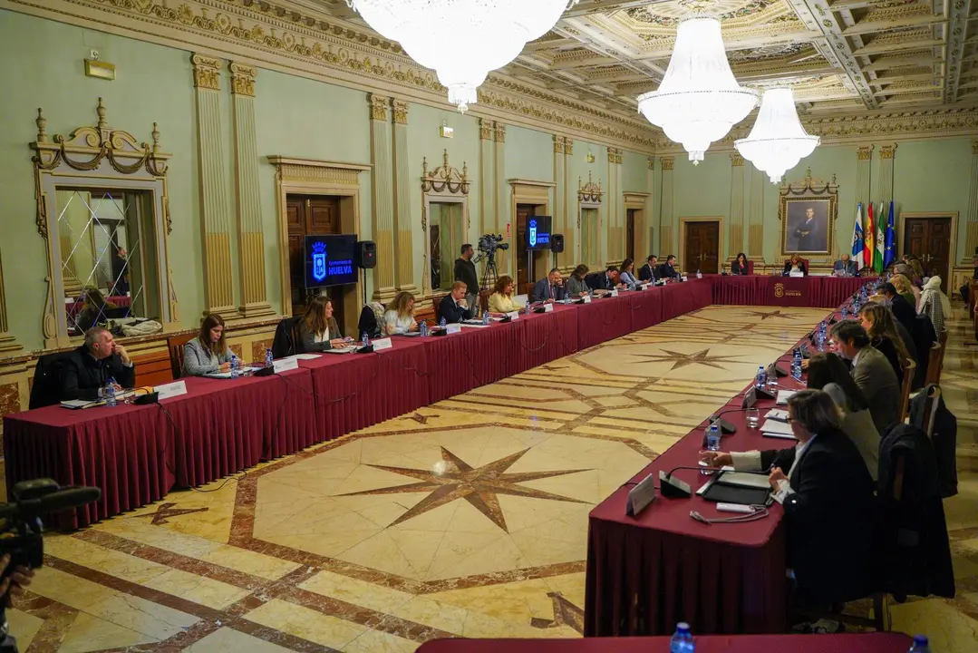 El Pleno del Ayuntamiento de Huelva.