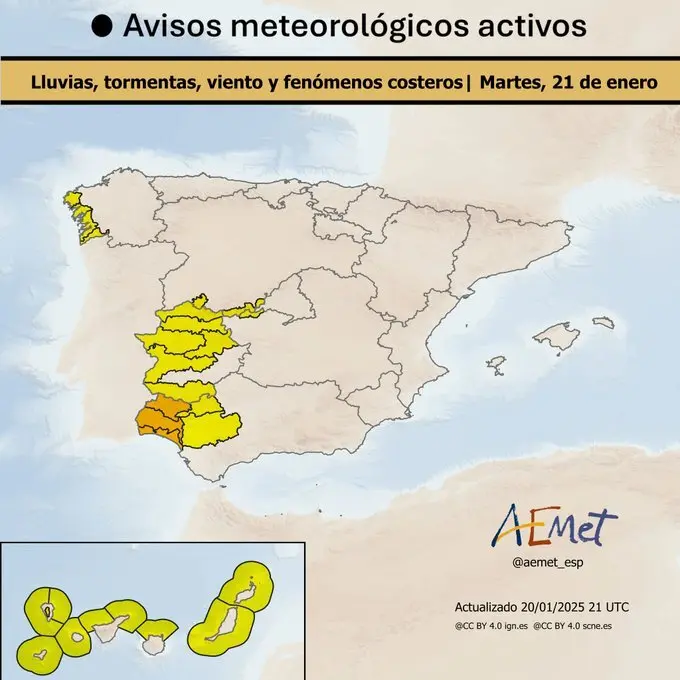 Mapa de avisos