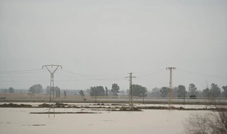 Terreno anegado en Riotinto
