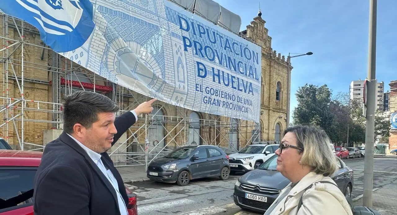 Marcos Toti y Mónica Rossi en la antigua estación