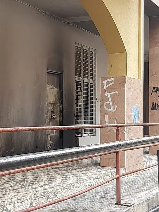 Local incendiado