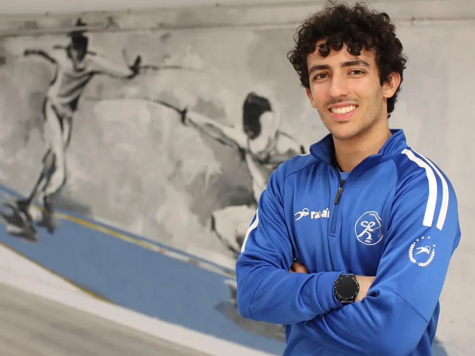 El espadista onubense Alberto Fernández.