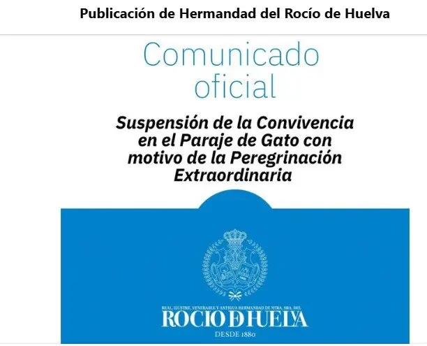 Anuncio de suspensión