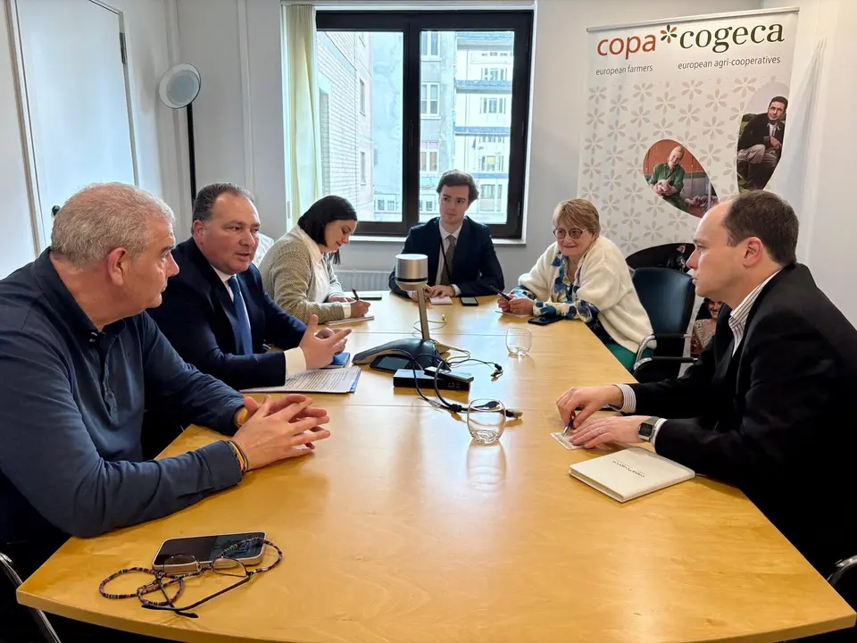 Encuentro de alto nivel en la UE de Diputación y UPA