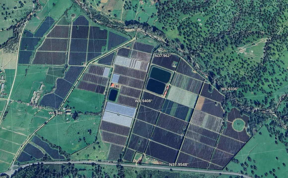 Ortoimagen de la finca la belleza