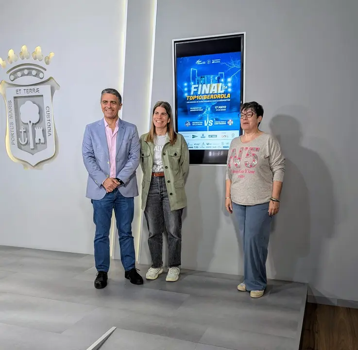 Presentación de la final de la liga de bádminton.