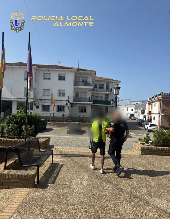 Imagen del detenido / Fotografía: Policía local de Almonte.
