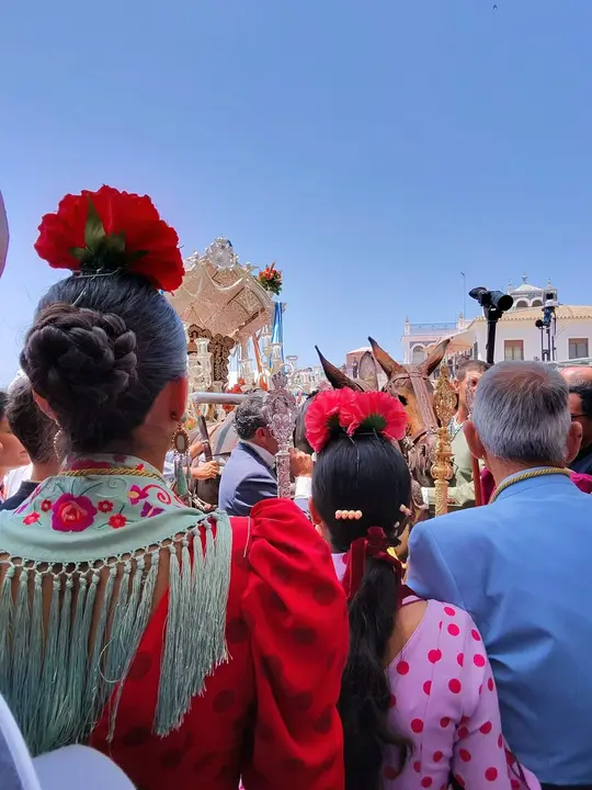 Una de las estampas de esta romería del Rocío 2025. / Fotografía: FJR