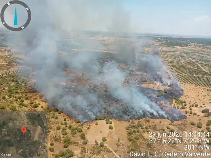Incendio en Villablanca.