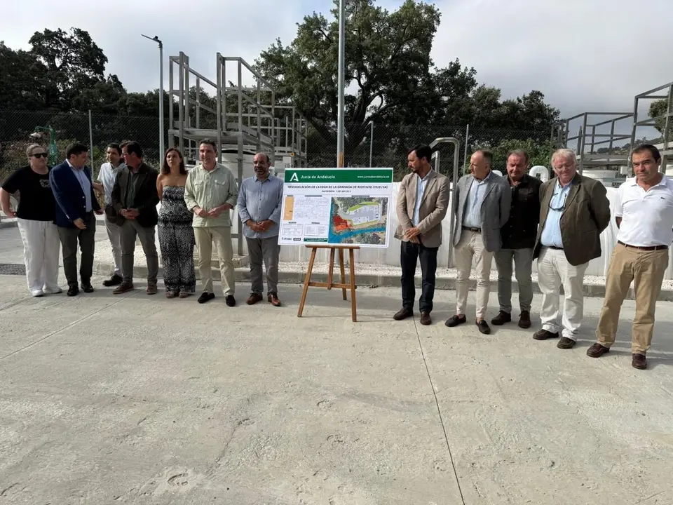 Inauguración de la nueva depuradora de La Granada de Riotinto.