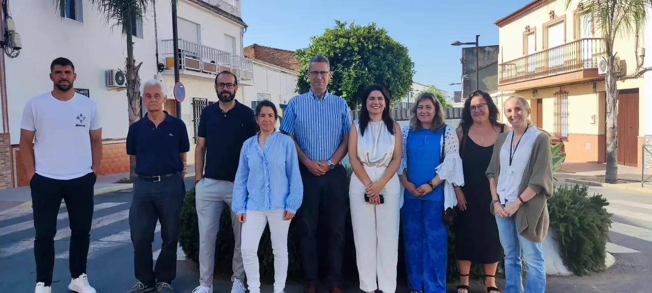 Visita de altos cargos de Endesa a Beas.