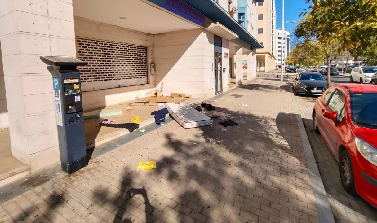 Imagen de algunos soportales en el barrio de Pescadería.